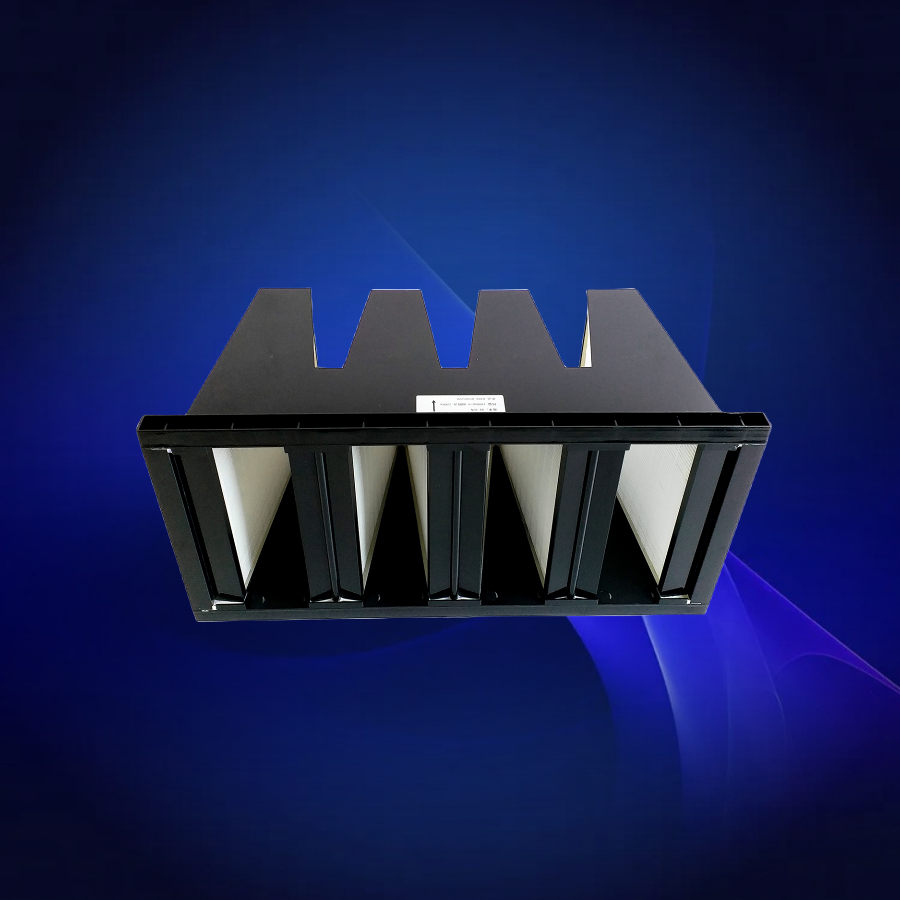 AHU Low Resistance V Type Compact Medium Efficiency Air Filter F8