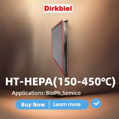 Dirkbiel 150℃ ~ 450℃ High Temperature HEPA Air Filter 